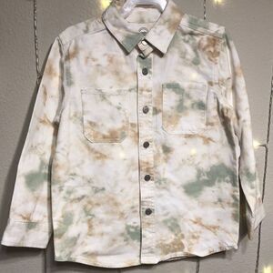 NWT Wonder Nation Tye Dye Jean style and Weight Shirt/Jacket L 10-12